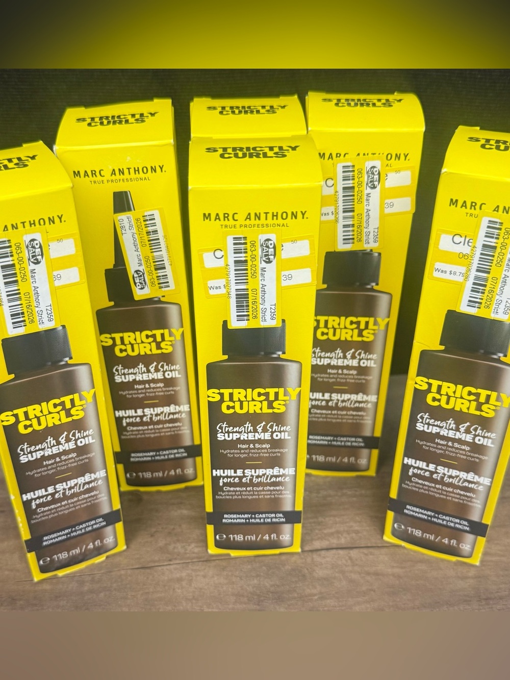 Marc Anthony Strictly Curls Hair & Scalp Strengthening Hair Oil 4oz Lot of 6
